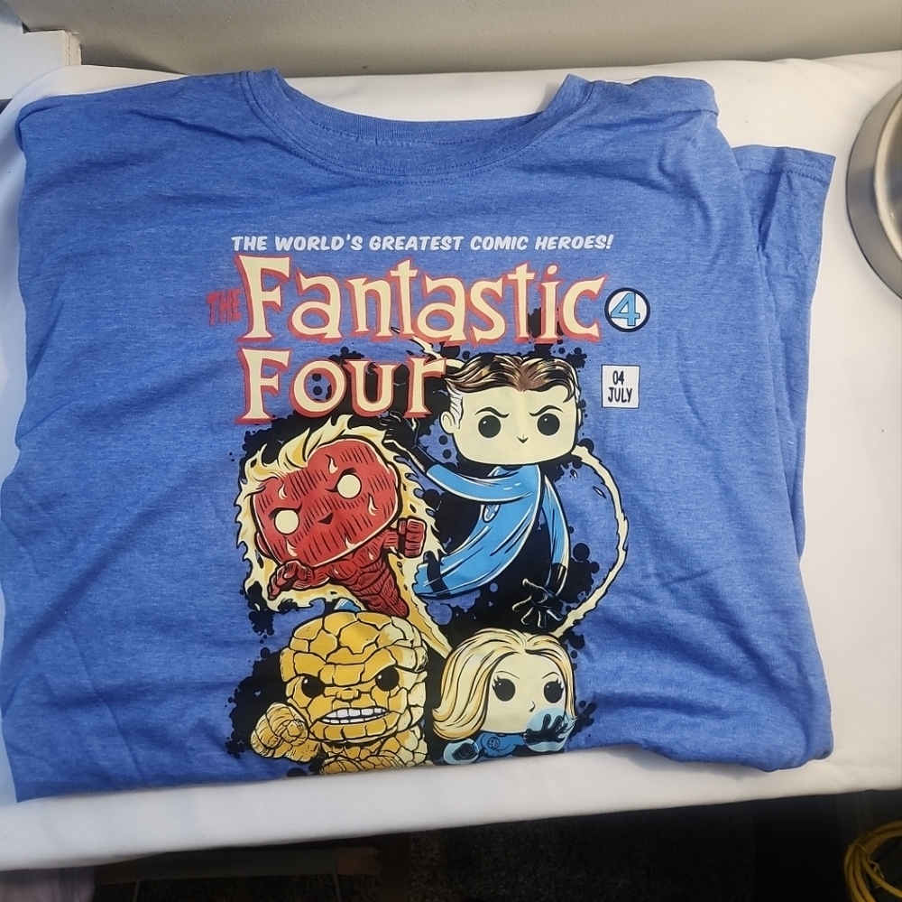 Pops fantastic four t shirt